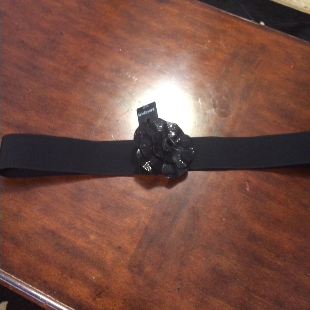 LADIES LANE BRYANT BLACK ELASTIC BELT SZ 22/24 NWT
